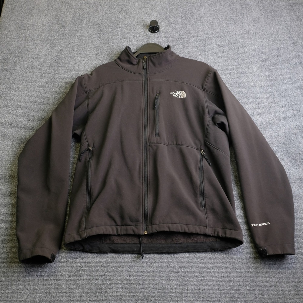 North Face Jacket Mens Medium Black Apex Soft Shell Winter Outdoors Hiking
